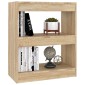 vidaXL Βιβλιοθήκη/Διαχωριστικό Χώρου Sonoma Δρυς 60 x 30 x 72 εκ.