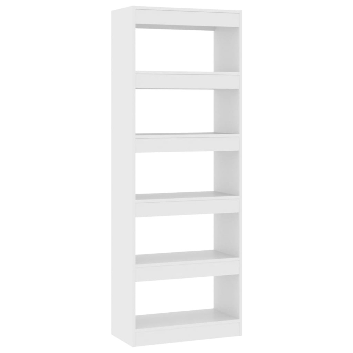 vidaXL Βιβλιοθήκη/Διαχωριστικό Χώρου Λευκό 60x30x166 εκ. Μοριοσανίδα