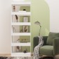 vidaXL Βιβλιοθήκη/Διαχωριστικό Χώρου Λευκό 60x30x166 εκ. Μοριοσανίδα