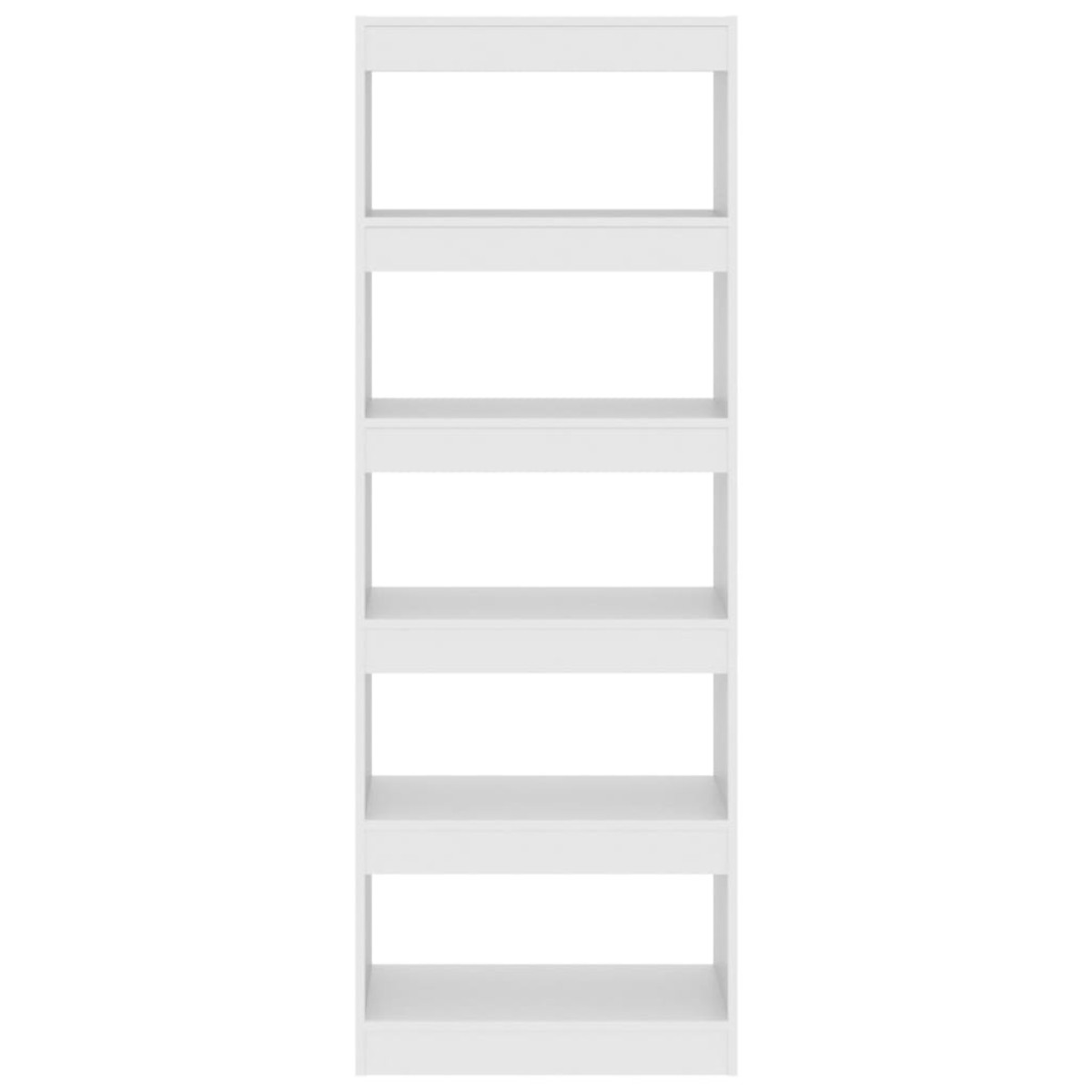 vidaXL Βιβλιοθήκη/Διαχωριστικό Χώρου Λευκό 60x30x166 εκ. Μοριοσανίδα