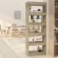 vidaXL Βιβλιοθήκη/Διαχωρ. Χώρου Sonoma Δρυς 60x30x166 εκ. Μοριοσανίδα