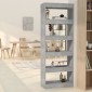 vidaXL Βιβλιοθήκη/Διαχωρισ. Χώρου Γκρι Σκυρ. 60x30x166 εκ. Μοριοσανίδα