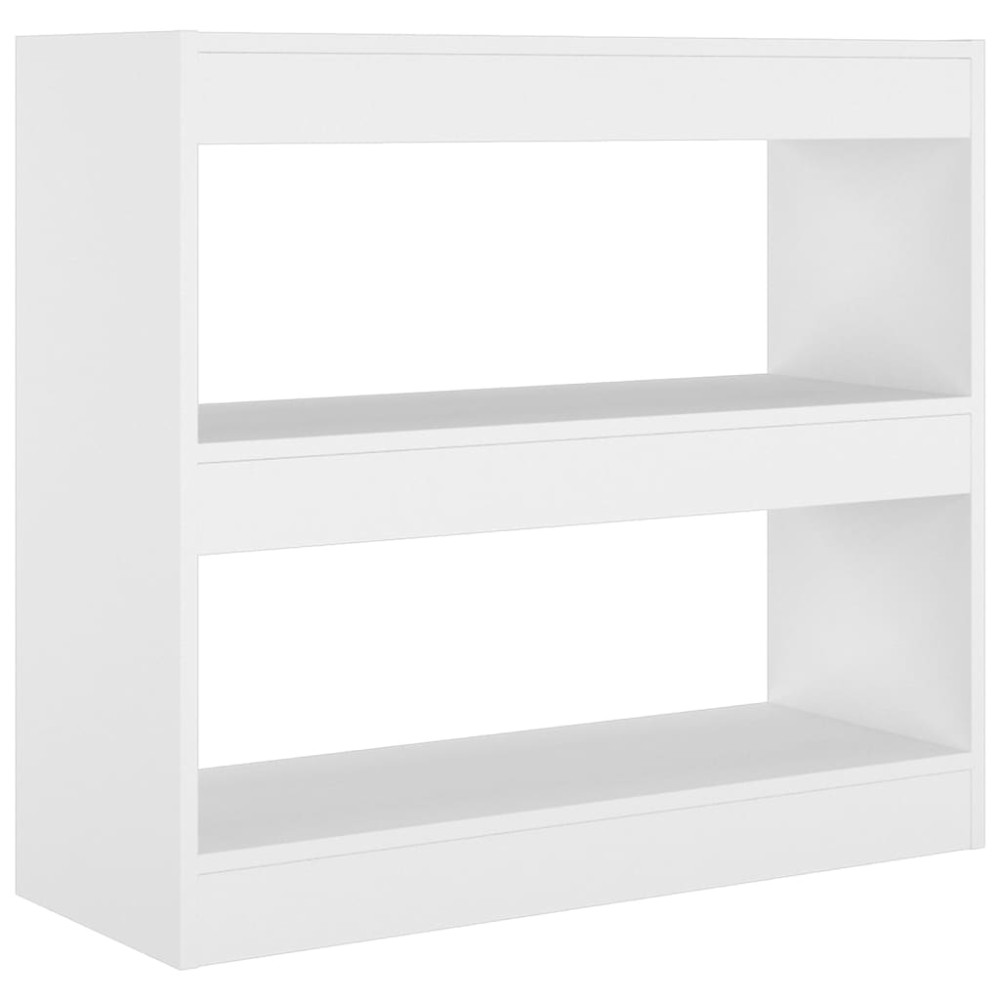 vidaXL Βιβλιοθήκη/Διαχωριστικό Χώρου Λευκό 80x30x72 εκ. Επεξ. Ξύλο