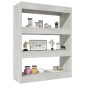 vidaXL Βιβλιοθήκη/Διαχωρ. Χώρου Γκρι Σκυρ. 80x30x103 εκ. Επεξεργ. Ξύλο
