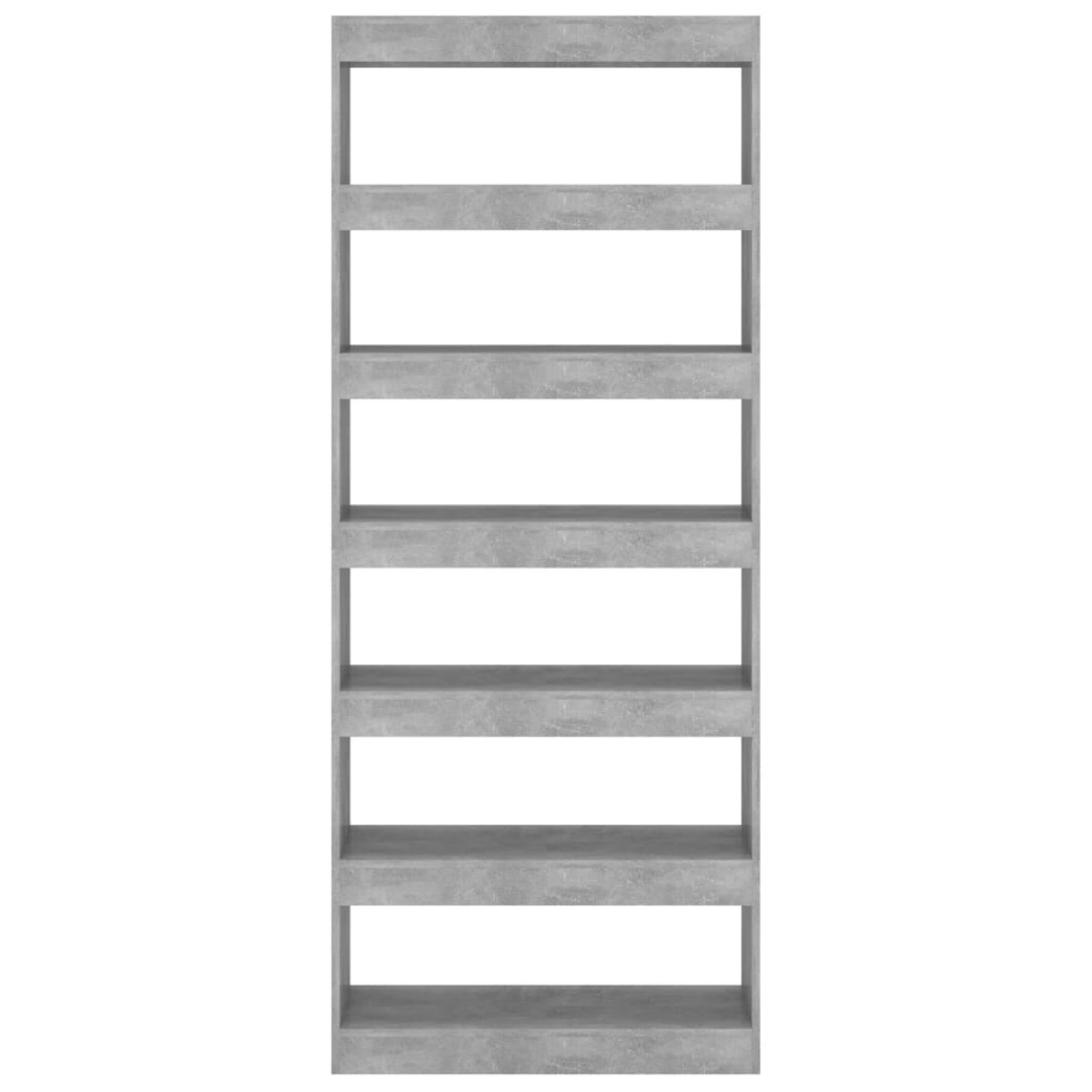 vidaXL Βιβλιοθήκη/Διαχωρισ. Χώρου Γκρι Σκυρ. 80x30x198 εκ. Μοριοσανίδα