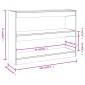 vidaXL Βιβλιοθήκη/Διαχωριστικό Χώρου Λευκό 100 x 30 x 72 εκ.