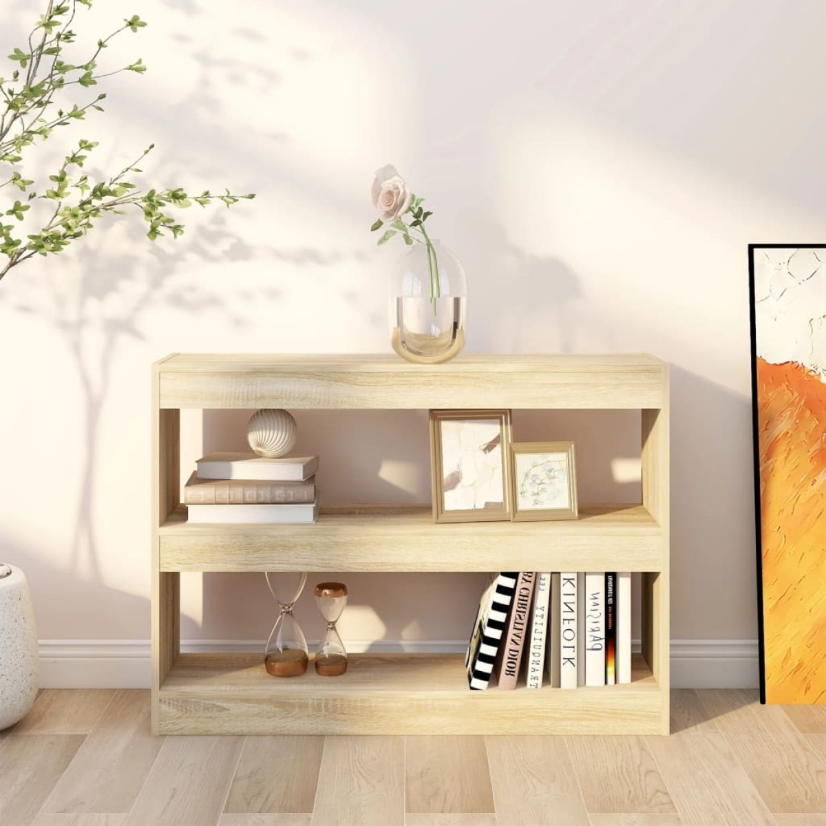 vidaXL Βιβλιοθήκη/Διαχωριστικό Χώρου Sonoma Δρυς 100 x 30 x 72 εκ.