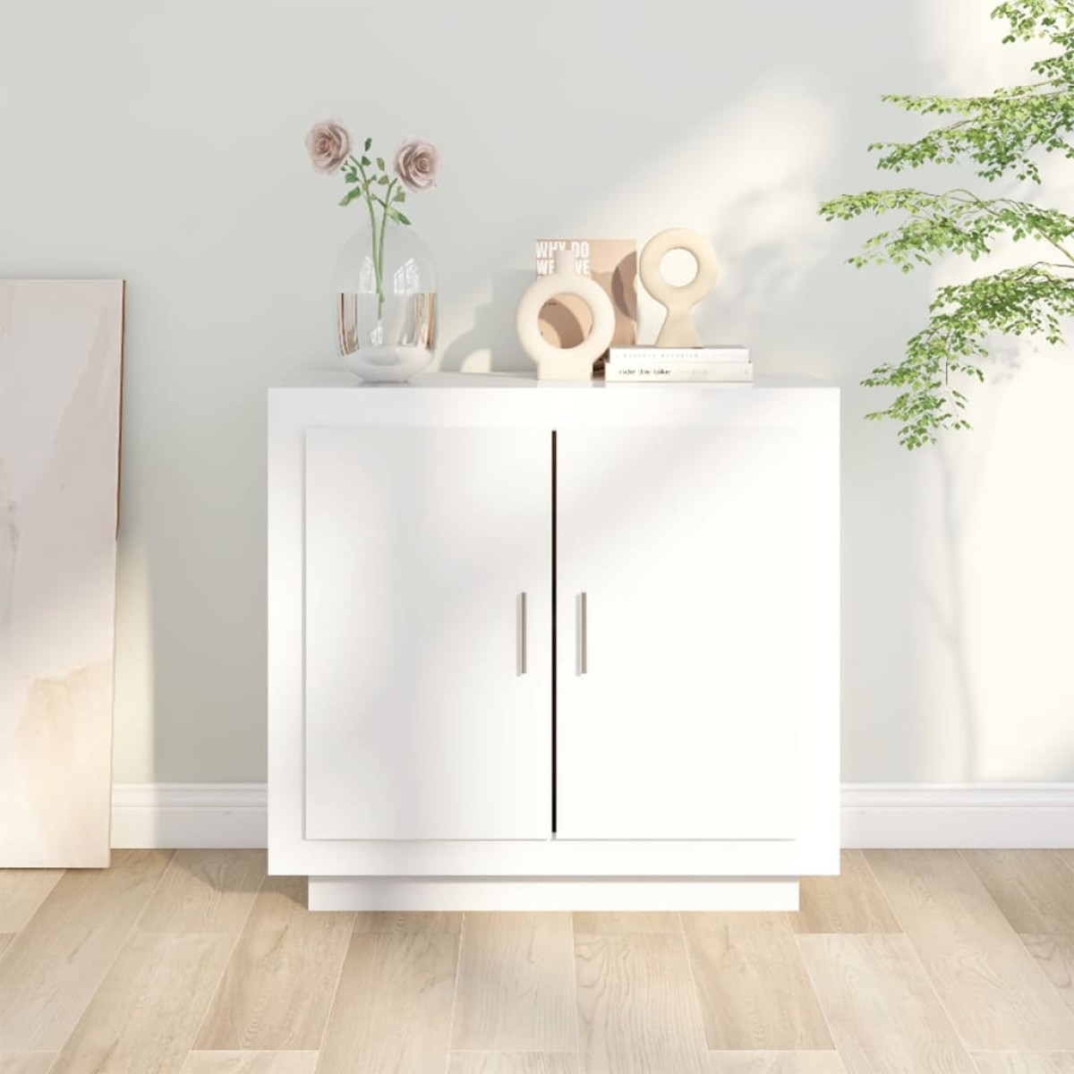 vidaXL Ντουλάπι Λευκό 80 x 40 x 75 εκ. από Επεξεργασμένο Ξύλο