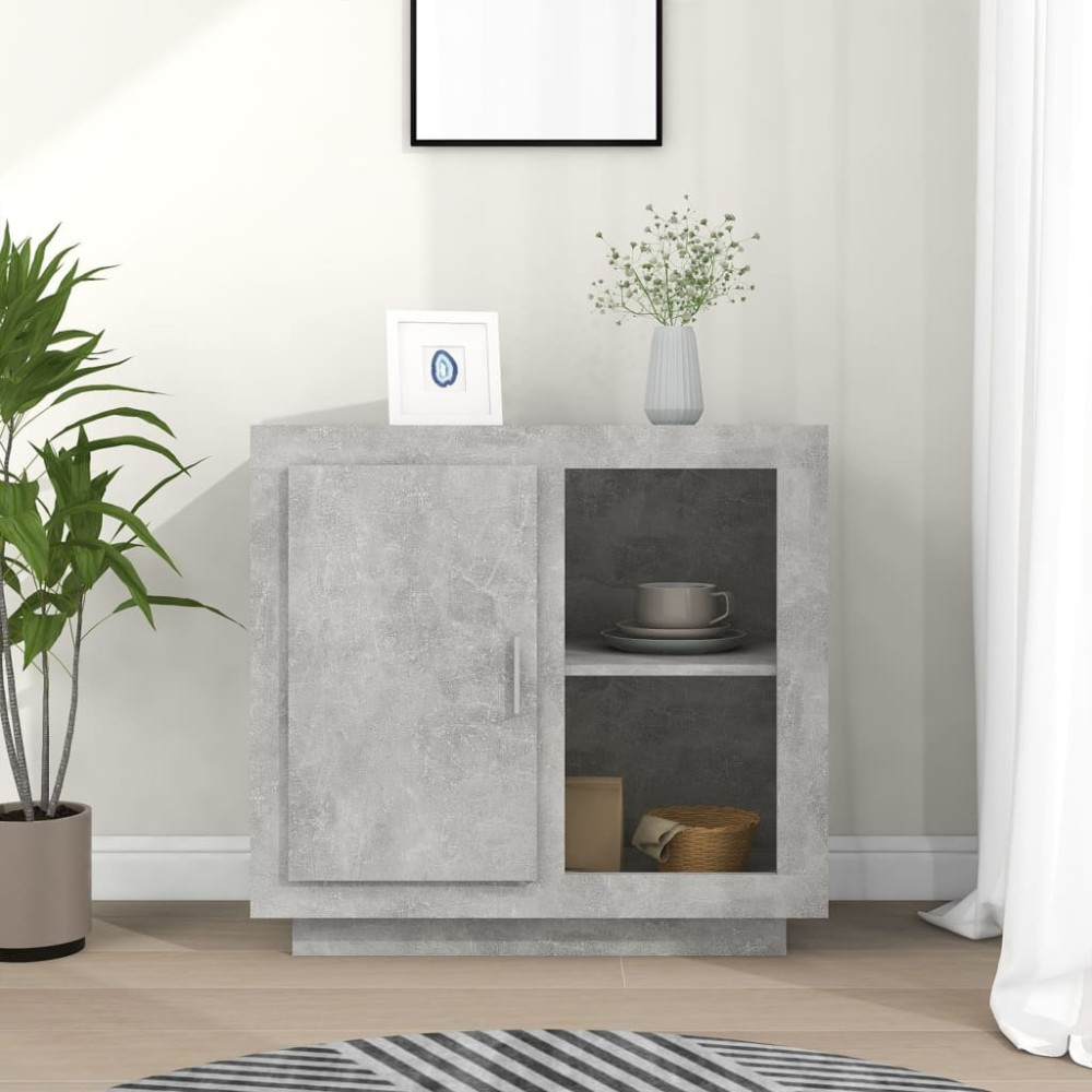 vidaXL Συρταριέρα Γκρι Σκυροδέματος 80 x 40 x 75 εκ.