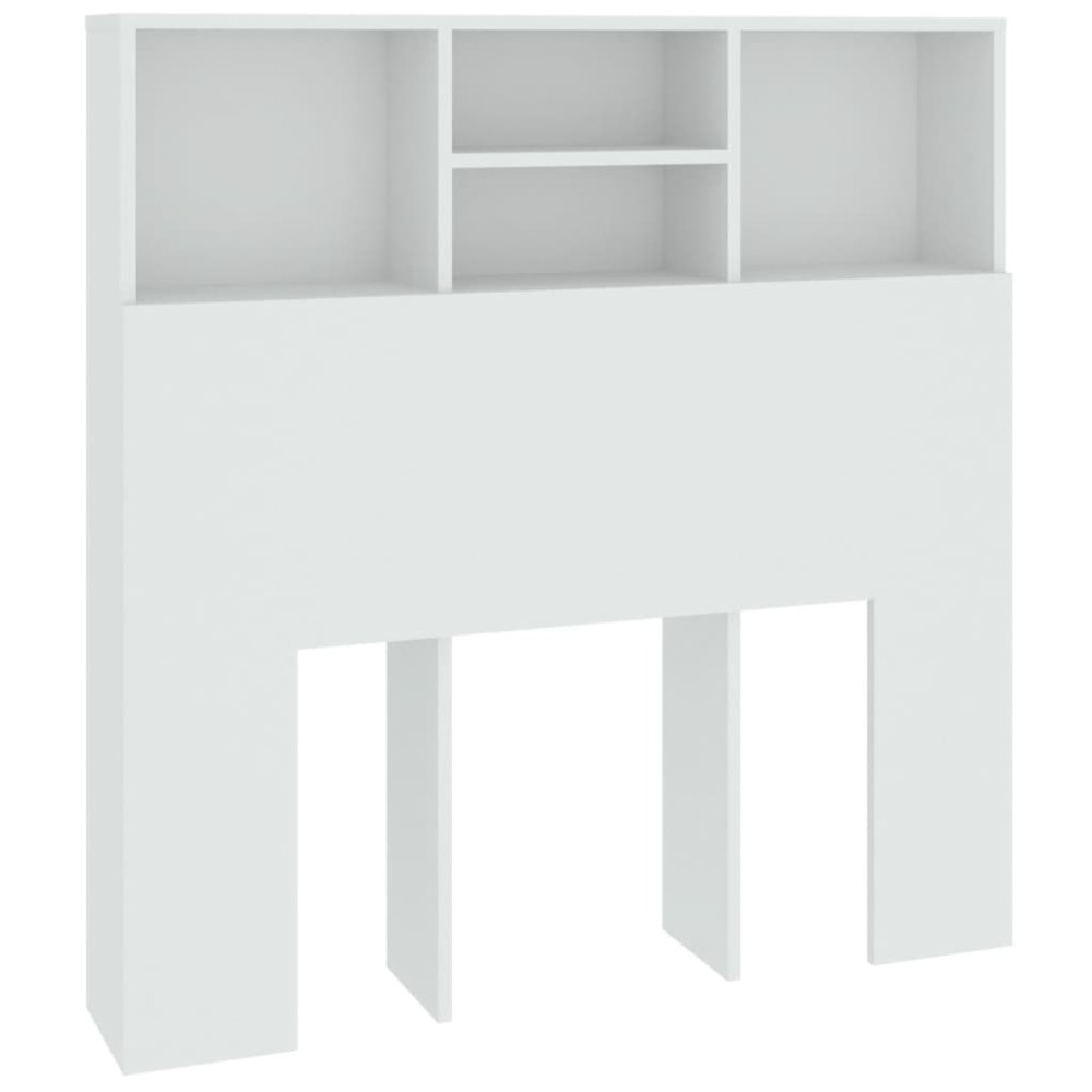 vidaXL Κεφαλάρι Με Αποθηκευτικό Χώρο Λευκό 100x19x103,5 εκ.