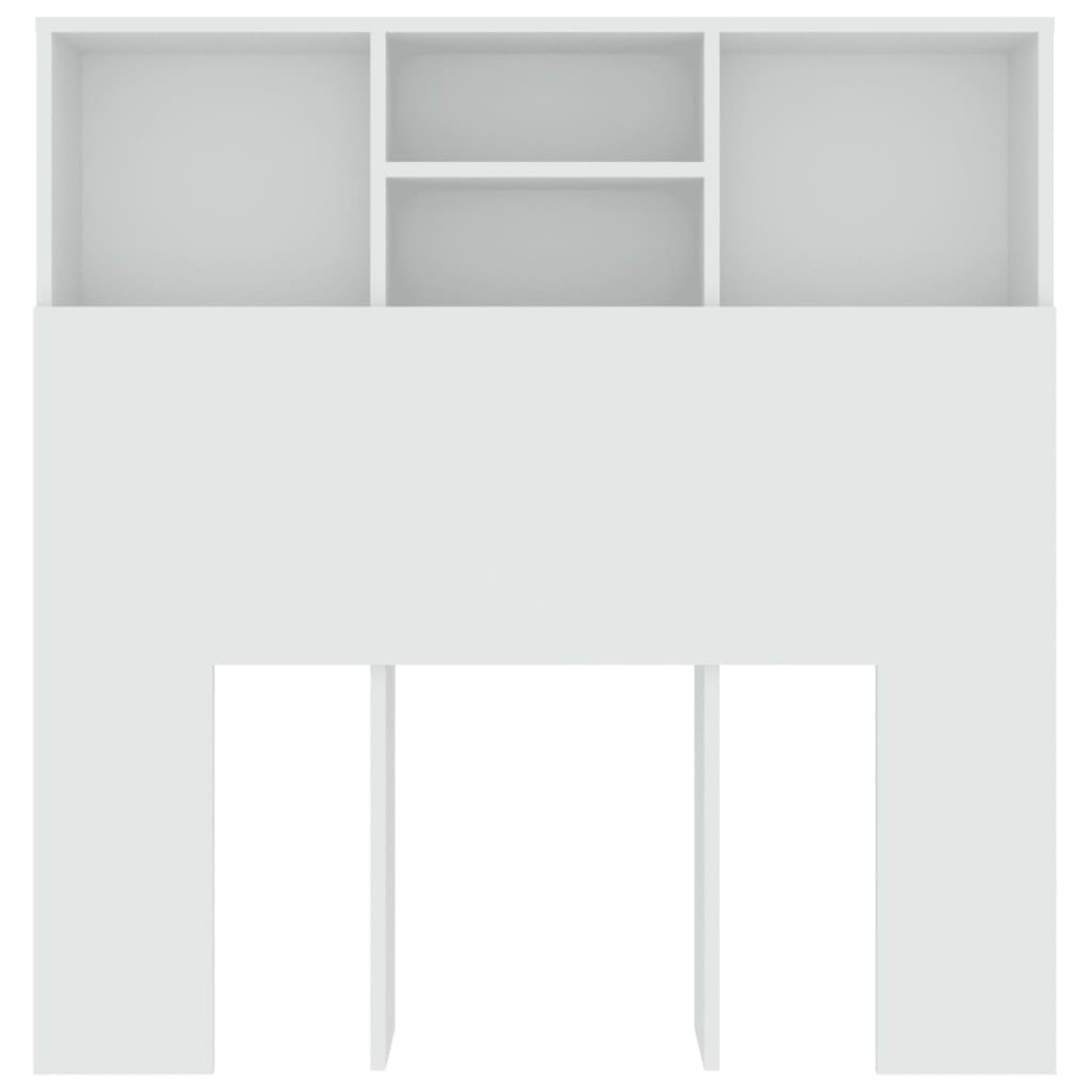 vidaXL Κεφαλάρι Με Αποθηκευτικό Χώρο Λευκό 100x19x103,5 εκ.
