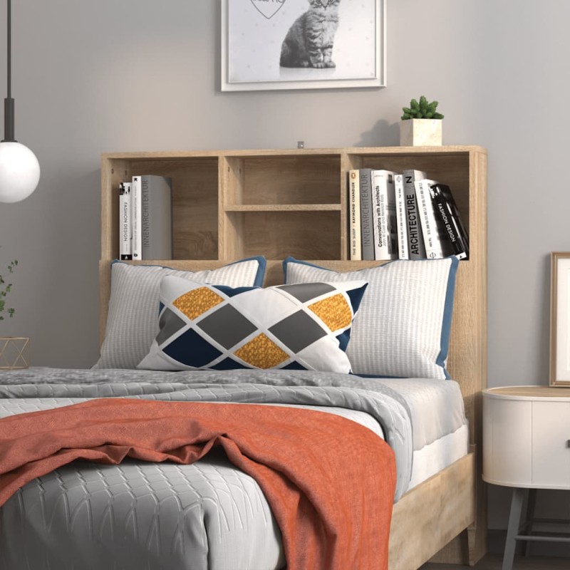 vidaXL Κεφαλάρι Με Αποθηκευτικό Χώρο Sonoma Δρυς 100x19x103,5 εκ.