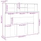 vidaXL Κεφαλάρι Με Αποθηκευτικό Χώρο Λευκό 120 x 19 x 103,5 εκ.