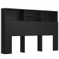 vidaXL Κεφαλάρι Με Αποθηκευτικό Χώρο Μαύρο 160 x 19 x 103,5 εκ.