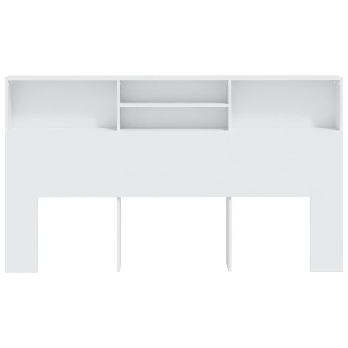 vidaXL Κεφαλάρι Με Αποθηκευτικό Χώρο Λευκό 180 x 19 x 103,5 εκ.