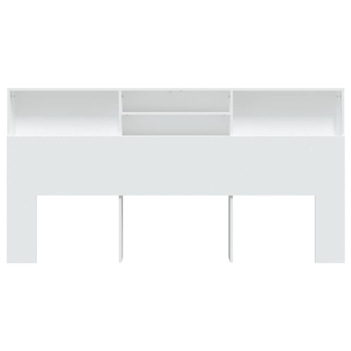 vidaXL Κεφαλάρι Με Αποθηκευτικό Χώρο Λευκό 200 x 19 x 103,5 εκ.