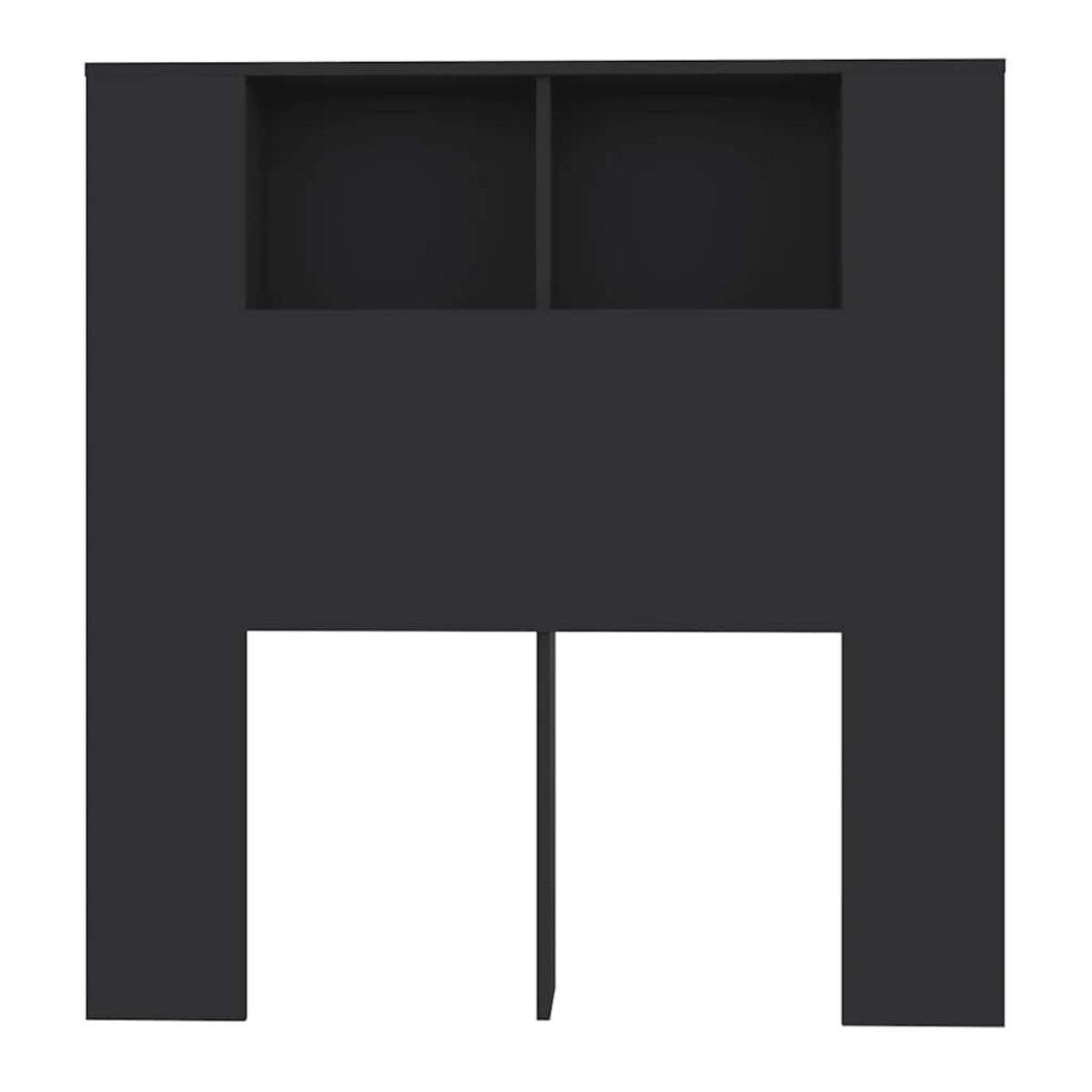 vidaXL Κεφαλάρι Με Αποθηκευτικό Χώρο Μαύρο 100 x 18,5 x 104,5 εκ.