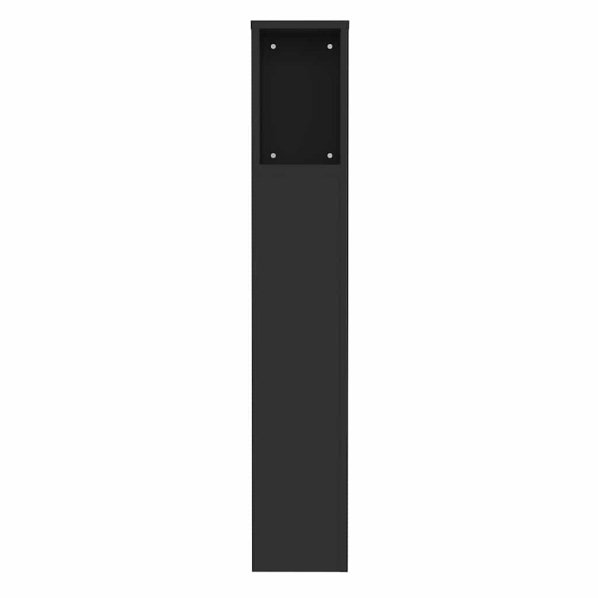 vidaXL Κεφαλάρι Με Αποθηκευτικό Χώρο Μαύρο 100 x 18,5 x 104,5 εκ.
