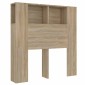 vidaXL Κεφαλάρι Με Αποθηκευτικό Χώρο Sonoma Δρυς 100x18,5x104,5 εκ.