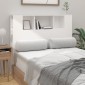 vidaXL Κεφαλάρι Με Αποθηκευτικό Χώρο Λευκό 120x18,5x104,5 εκ.