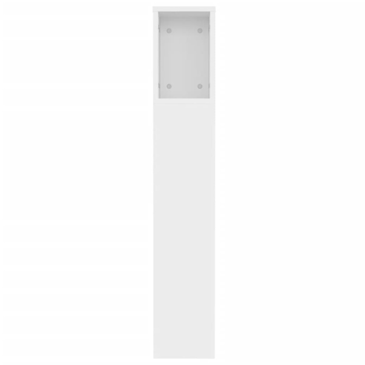 vidaXL Κεφαλάρι Με Αποθηκευτικό Χώρο Λευκό 120x18,5x104,5 εκ.