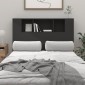 vidaXL Κεφαλάρι Με Αποθηκευτικό Χώρο Μαύρο 120x18,5x104,5 εκ.