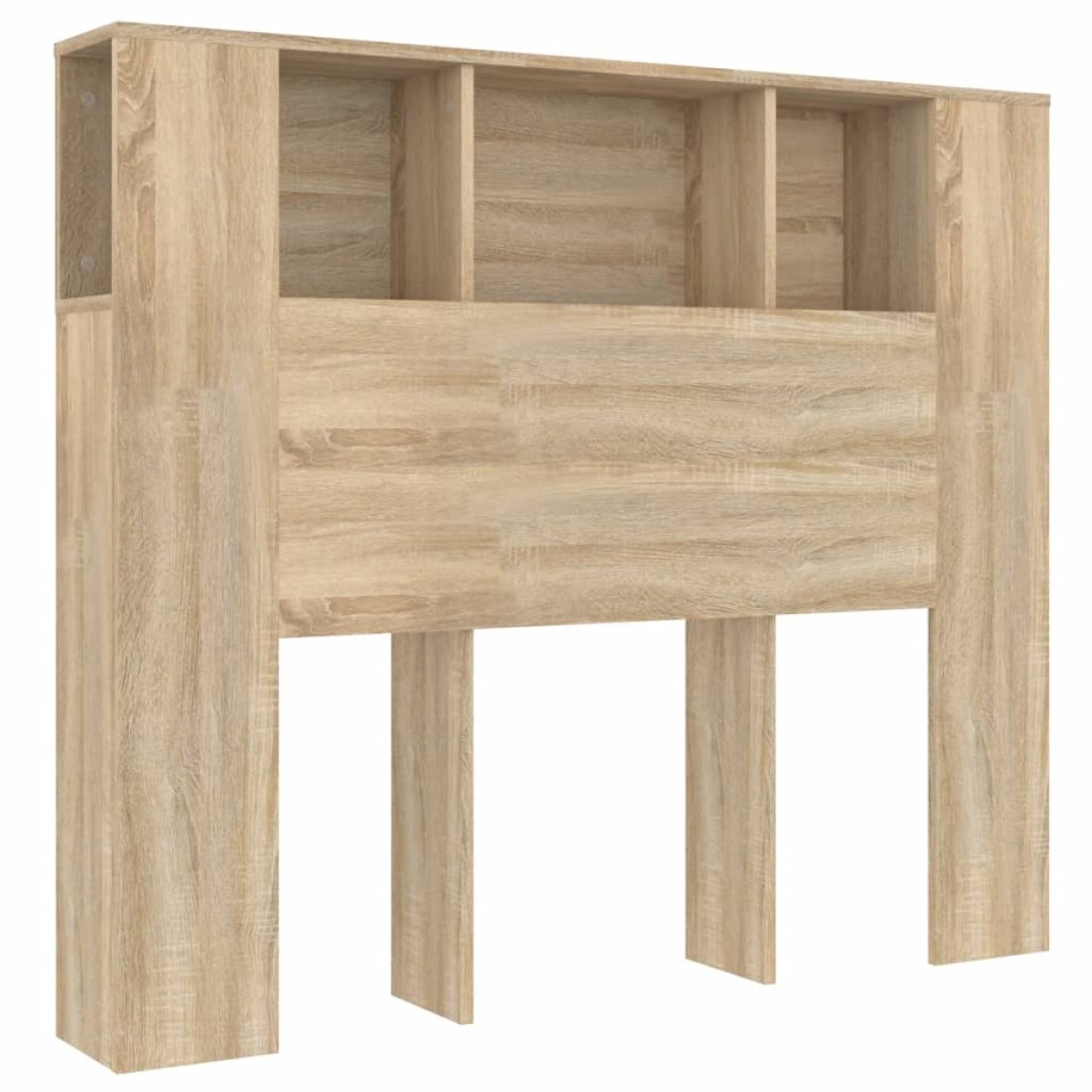 vidaXL Κεφαλάρι Με Αποθηκευτικό Χώρο Sonoma Δρυς 120 x 19 x 103,5 εκ.