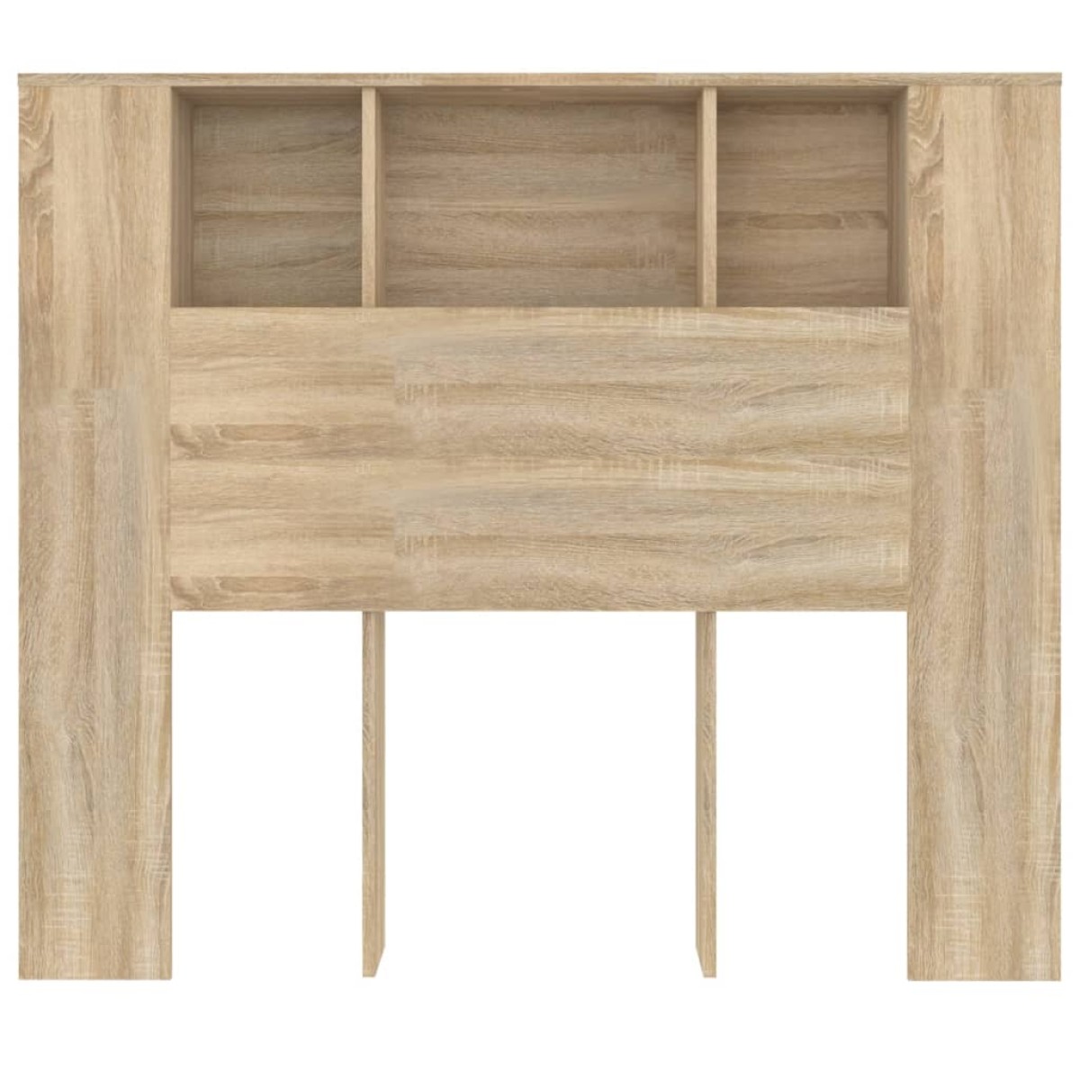 vidaXL Κεφαλάρι Με Αποθηκευτικό Χώρο Sonoma Δρυς 120 x 19 x 103,5 εκ.