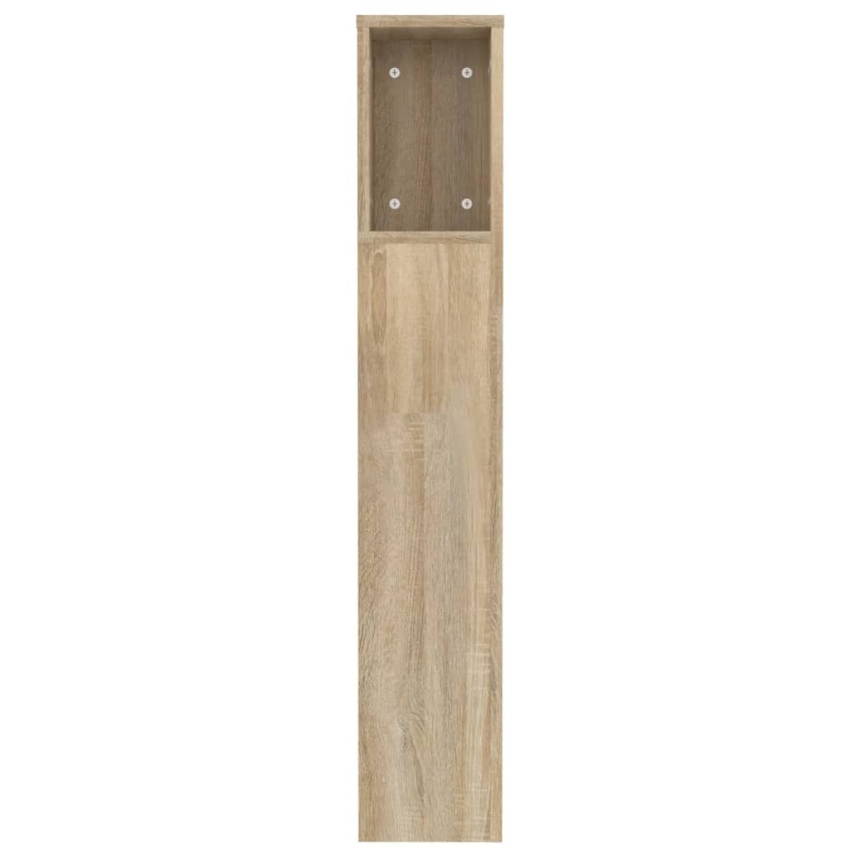 vidaXL Κεφαλάρι Με Αποθηκευτικό Χώρο Sonoma Δρυς 120 x 19 x 103,5 εκ.