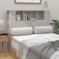 vidaXL Κεφαλάρι Με Αποθηκευτικό Χώρο Γκρι Σκυροδ. 120x18,5x104,5 εκ.