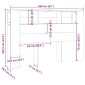 vidaXL Κεφαλάρι Με Αποθηκευτικό Χώρο Λευκό 160 x 18,5 x 104,5 εκ.