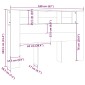 vidaXL Κεφαλάρι Με Αποθηκευτικό Χώρο Sonoma Δρυς 160x19x103,5 εκ.