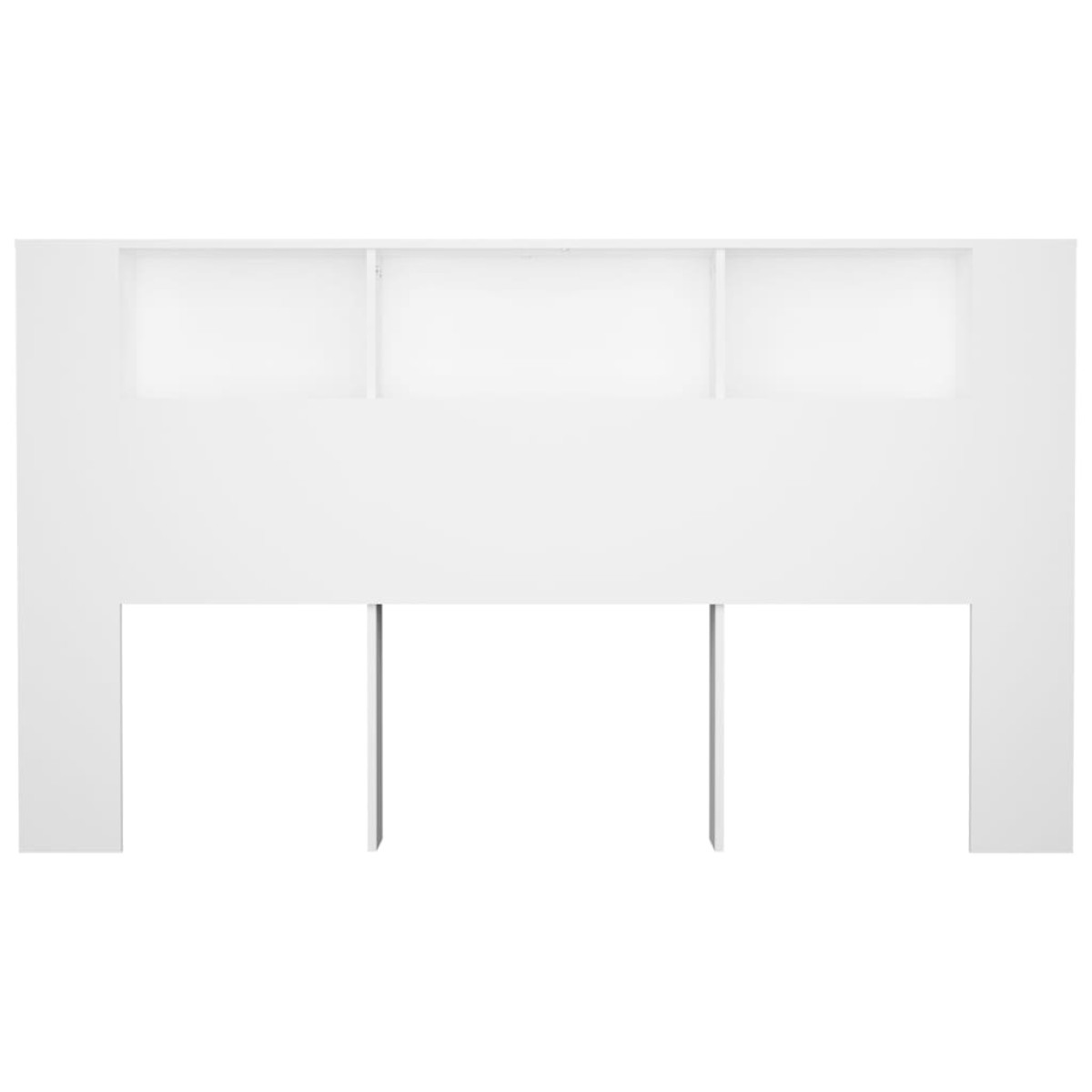 vidaXL Κεφαλάρι Με Αποθηκευτικό Χώρο Λευκό 180 x 18,5 x 104,5 εκ.