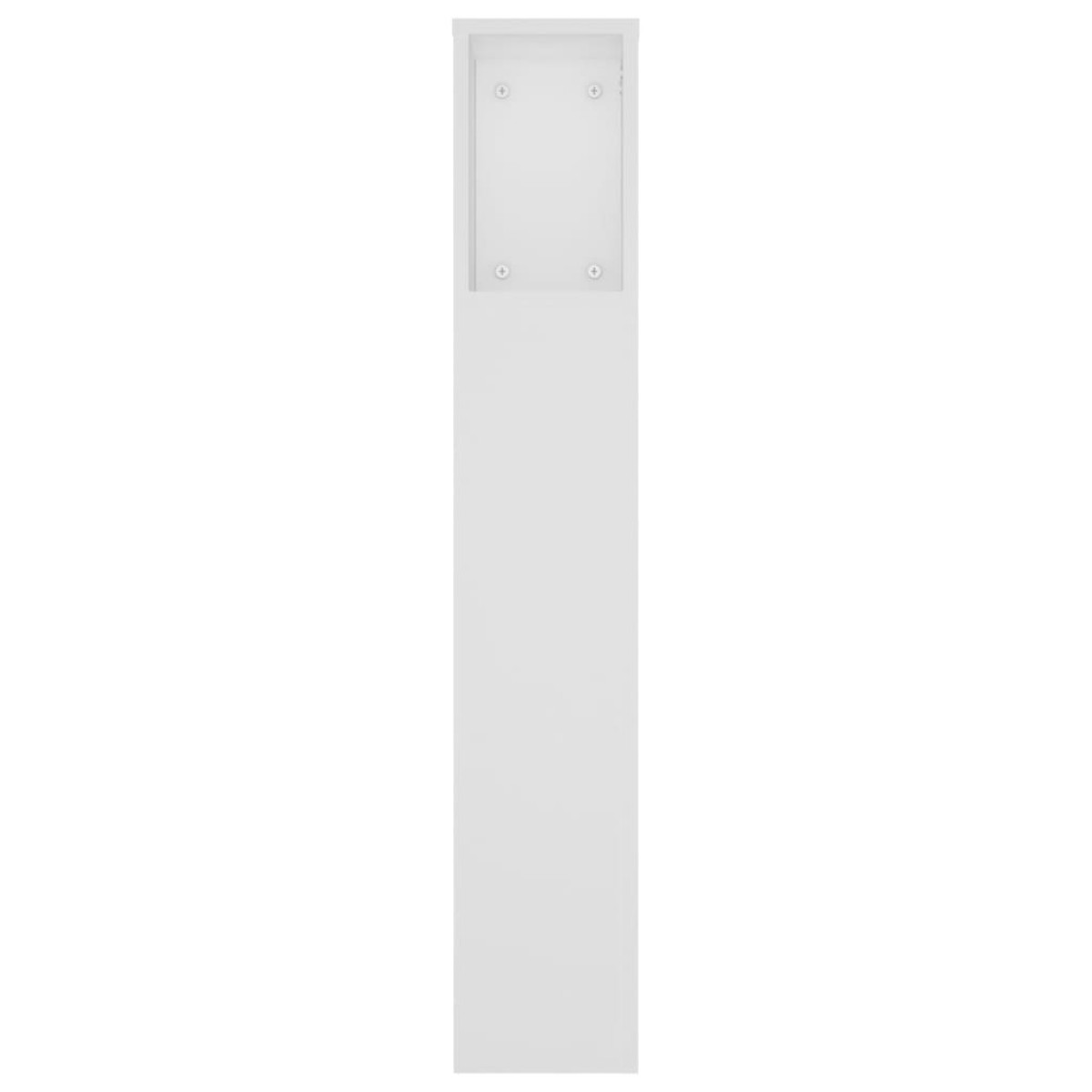 vidaXL Κεφαλάρι Με Αποθηκευτικό Χώρο Λευκό 180 x 18,5 x 104,5 εκ.