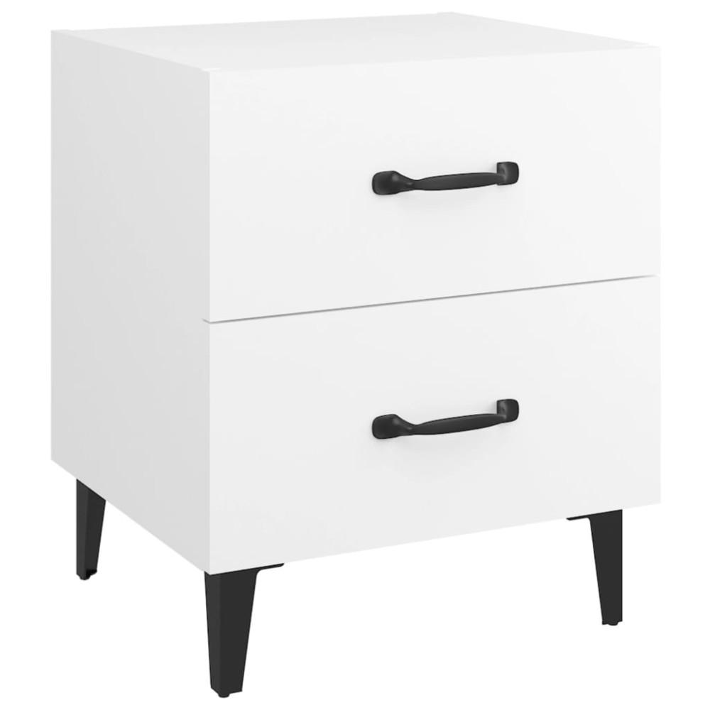 vidaXL Κομοδίνο Λευκό 40 x 35 x 47,5 εκ.