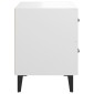 vidaXL Κομοδίνα 2 τεμ. Λευκά 40 x 35 x 47,5 εκ.