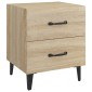 vidaXL Κομοδίνα 2 τεμ. Sonoma Δρυς 40 x 35 x 47,5 εκ.