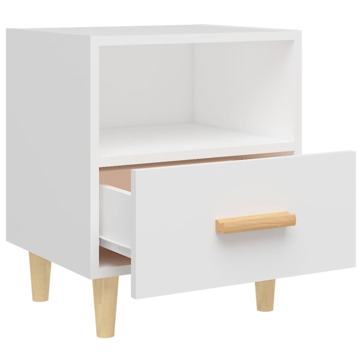 vidaXL Κομοδίνα 2 τεμ. Λευκά 40 x 35 x 47 εκ.