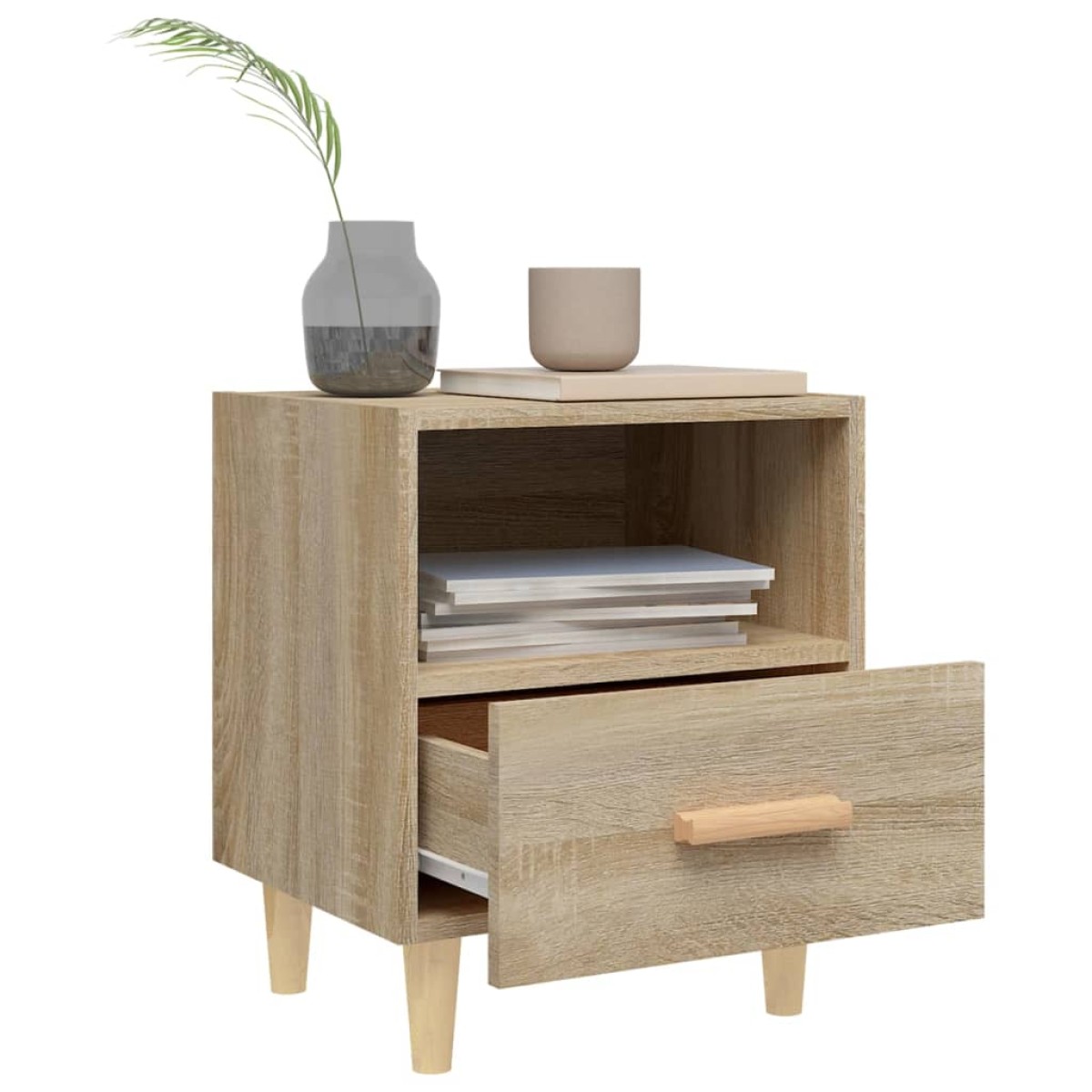 vidaXL Κομοδίνα 2 τεμ. Sonoma Δρυς 40 x 35 x 47 εκ.