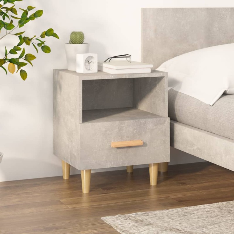 vidaXL Κομοδίνο Γκρι Σκυροδέματος 40 x 35 x 47 εκ.