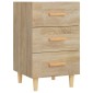 vidaXL Κομοδίνο Sonoma Δρυς 40 x 40 x 66 εκ. από Επεξεργασμένο Ξύλο
