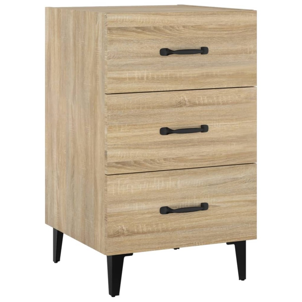 vidaXL Κομοδίνο Sonoma Δρυς 40 x 40 x 66 εκ. από Επεξεργασμένο Ξύλο