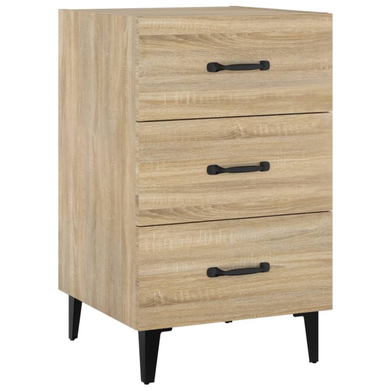 vidaXL Κομοδίνο Sonoma Δρυς 40 x 40 x 66 εκ. από Επεξεργασμένο Ξύλο