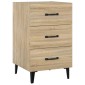 vidaXL Κομοδίνο Sonoma Δρυς 40 x 40 x 66 εκ. από Επεξεργασμένο Ξύλο