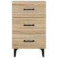 vidaXL Κομοδίνο Sonoma Δρυς 40 x 40 x 66 εκ. από Επεξεργασμένο Ξύλο