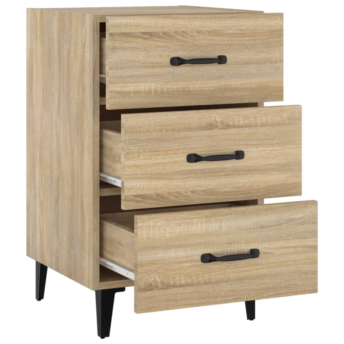vidaXL Κομοδίνο Sonoma Δρυς 40 x 40 x 66 εκ. από Επεξεργασμένο Ξύλο