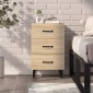 vidaXL Κομοδίνο Sonoma Δρυς 40 x 40 x 66 εκ. από Επεξεργασμένο Ξύλο