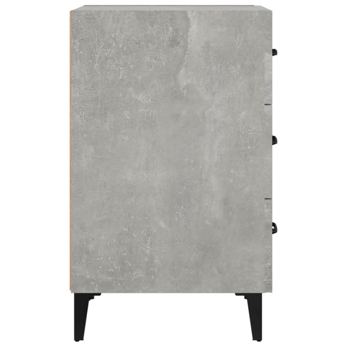 vidaXL Κομοδίνο Γκρι Σκυροδέματος 40x40x66 εκ. από Επεξεργασμένο Ξύλο
