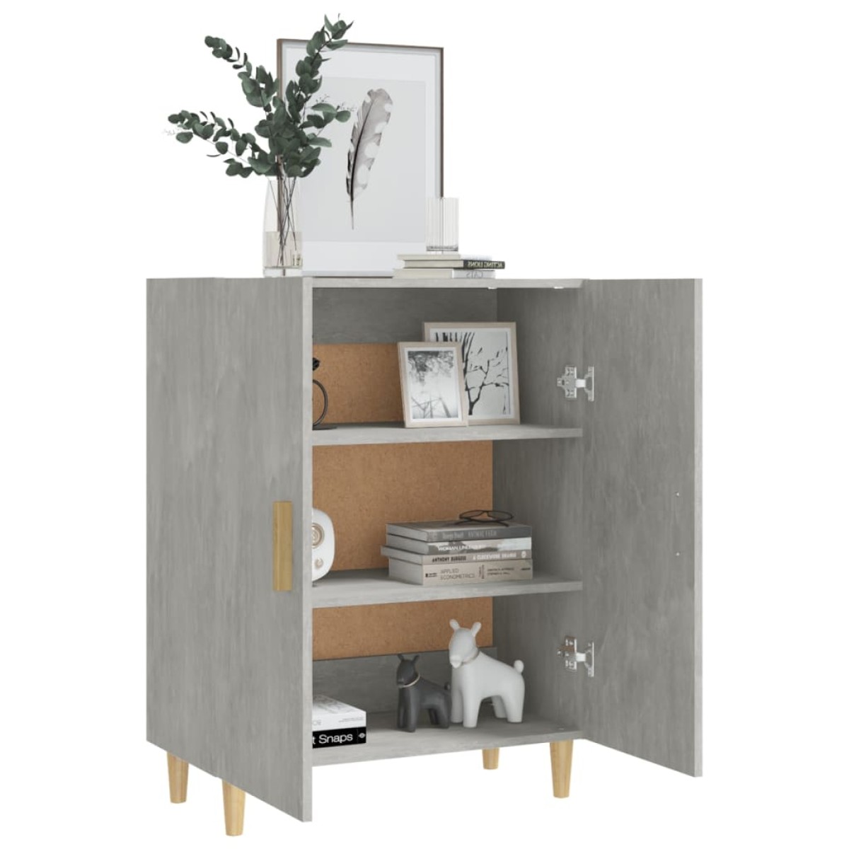 vidaXL Ντουλάπι Γκρι Σκυροδέματος 70 x 34 x 90 εκ. Επεξεργασμένο Ξύλο