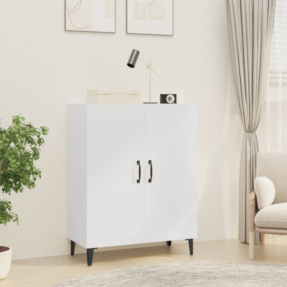 vidaXL Ντουλάπι Λευκό 70 x 34 x 90 εκ. από Επεξεργασμένο Ξύλο